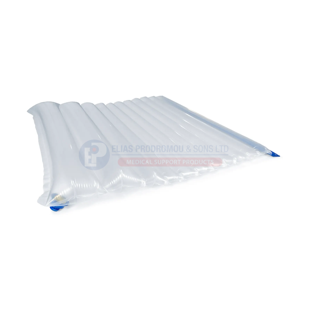 Prone kit wedge alone, angled view of the inflated air cells. Selected set includes overlay, XL wedge without strap and Large Pump; use under professional clinical supervision.