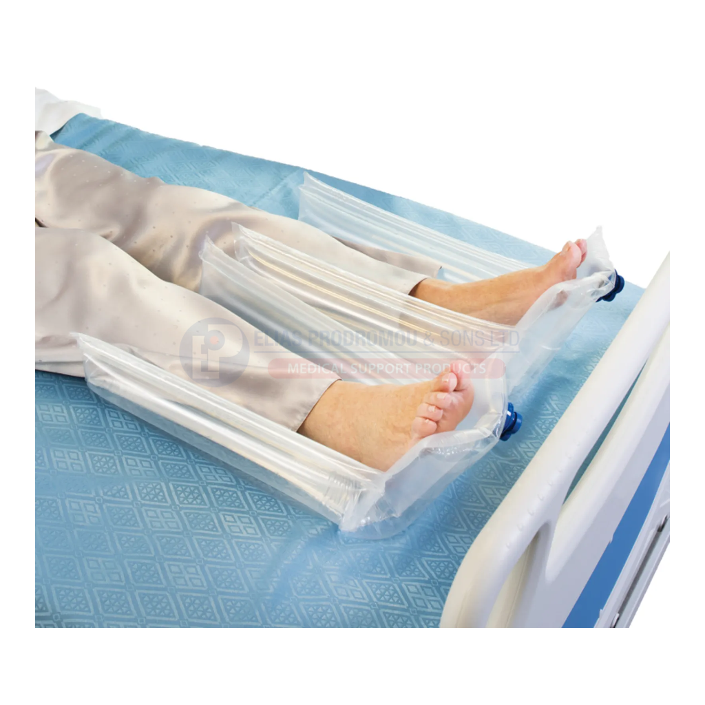 Foot Protectors used as a pair on a bed. Foot Protector Standard family view.