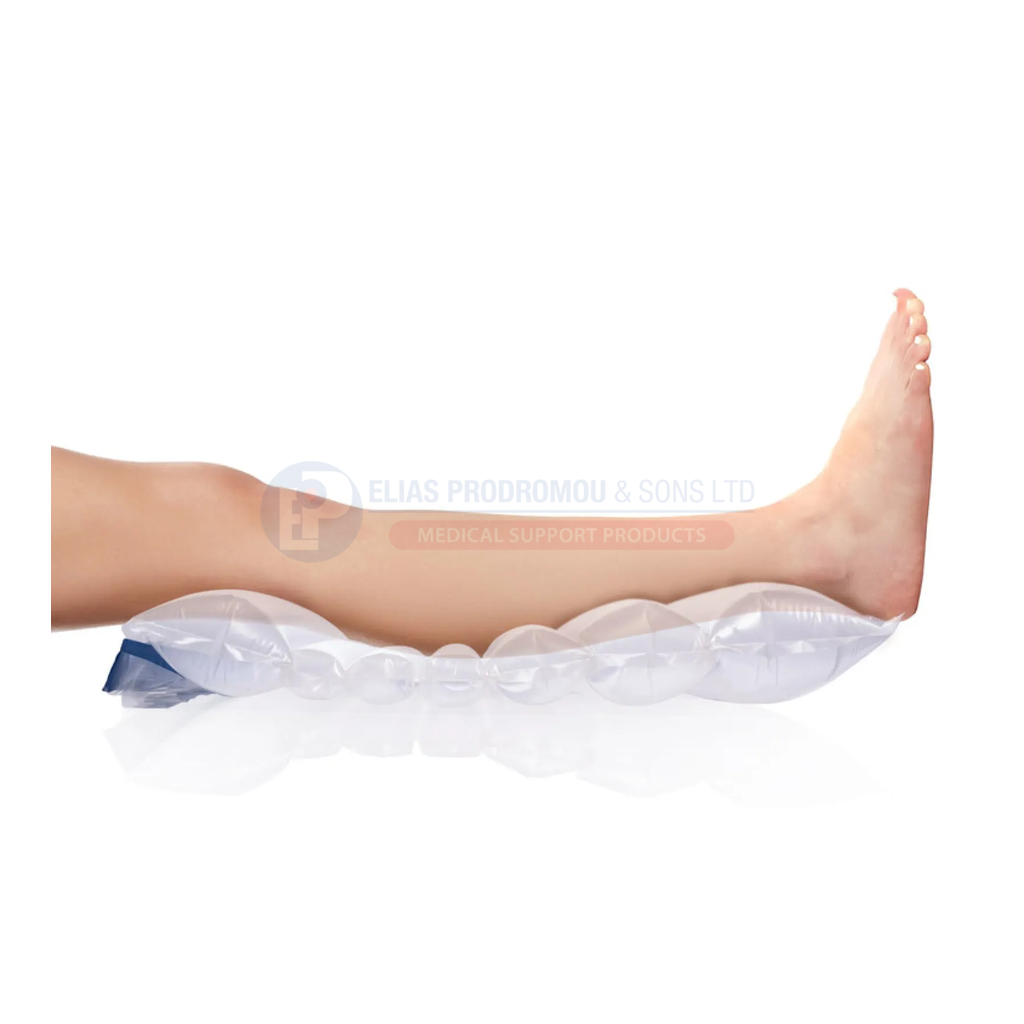 Flex Standard shown supporting the lower leg. Selected size: Standard; choose by the manufacturer knee-to-heel guide.