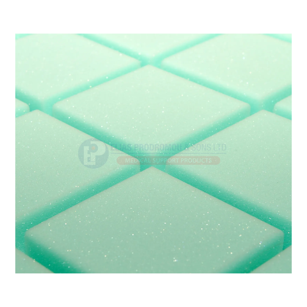 Ultracore foam surface close-up showing cut sections and material texture. Bed frame, where shown, is not included.