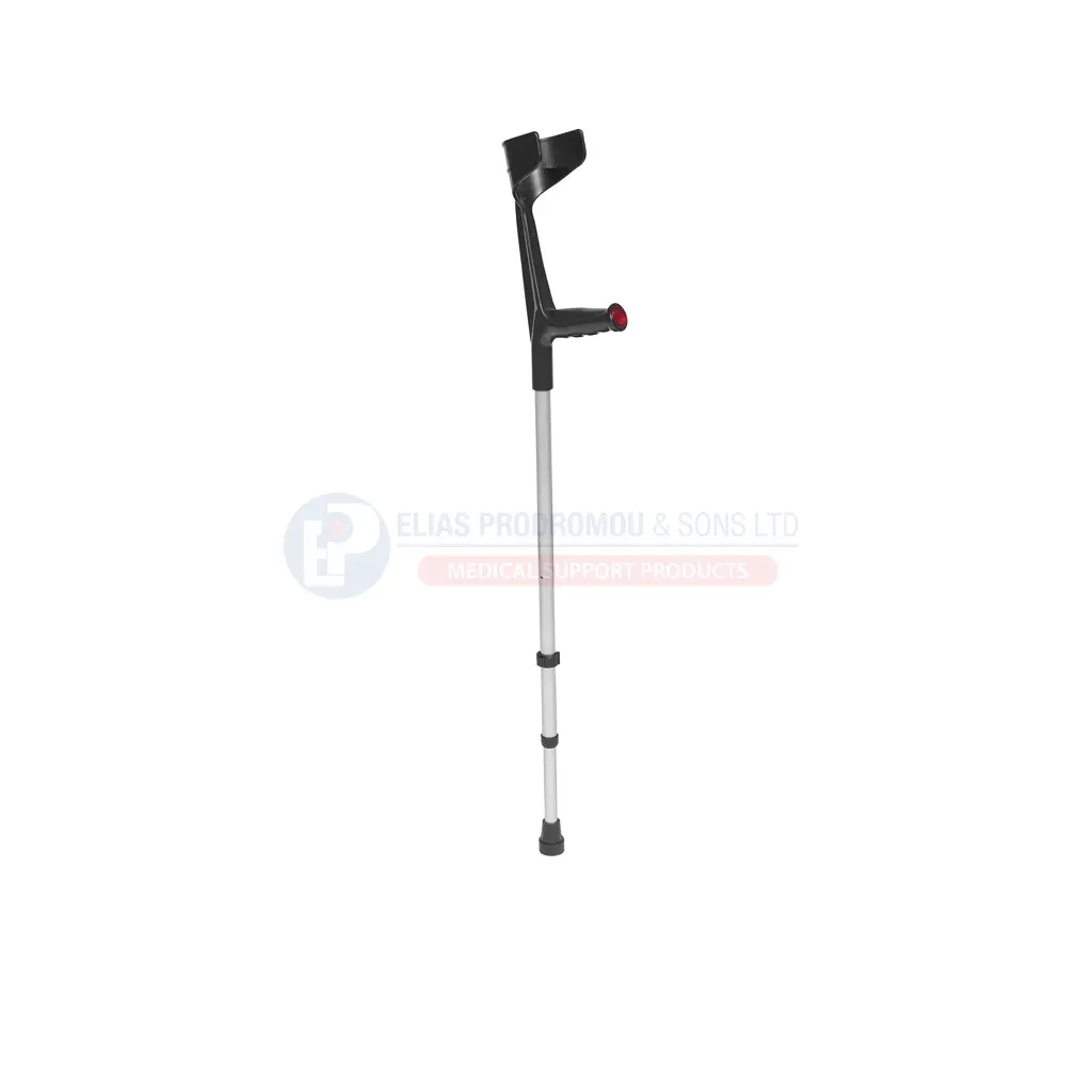 [102998] Reinforced Forearm Crutch Fixed Handle Aluminium Heavy Duty 92–117cm - 0808467