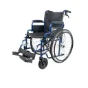 Gemini Blue Wheelchair 46cm Seat Width Foldable - Max Weight 125 kg