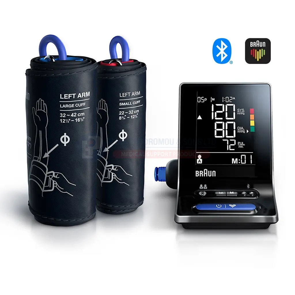 [102823] BRAUN ExactFit 5 Connect Upper Arm Blood Pressure Monitor Bluetooth Dual User Smart - BUA6350
