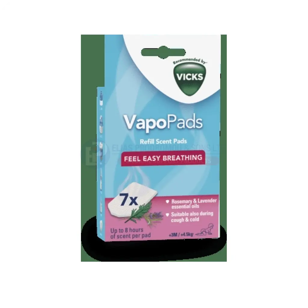 [101214] VICKS VapoPads Rosemary Lavender Scented Refill Pads 7 Pack - VBR7EV1