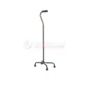 Quad Walking Cane Swan Large Base Aluminium Adjustable - 0809667