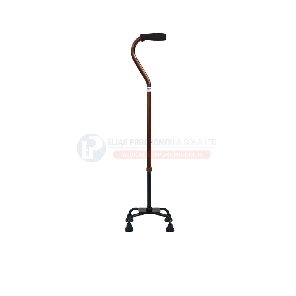 [101993] MOBIAK Quad Walking Cane Swan Aluminium Adjustable Height 4-Leg - 0809361