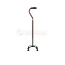 MOBIAK Quad Walking Cane Swan Aluminium Adjustable Height 4-Leg - 0809361