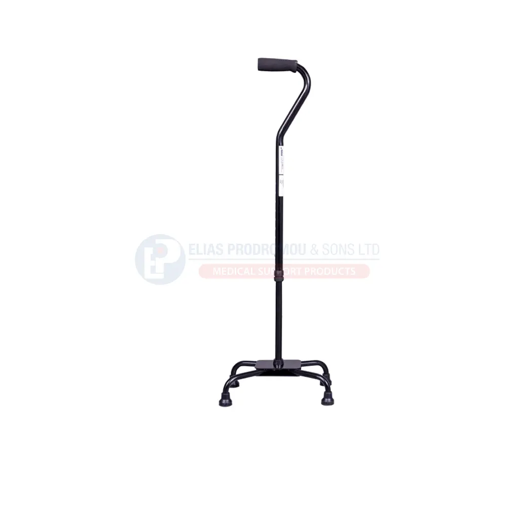 [102135] Bariatric Quad Walking Cane Large Base Heavy Duty 225kg Adjustable - 0812205