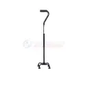 MOBIAK Bariatric Quad Walking Cane Small Base Heavy Duty 225kg Adjustable - 0812206