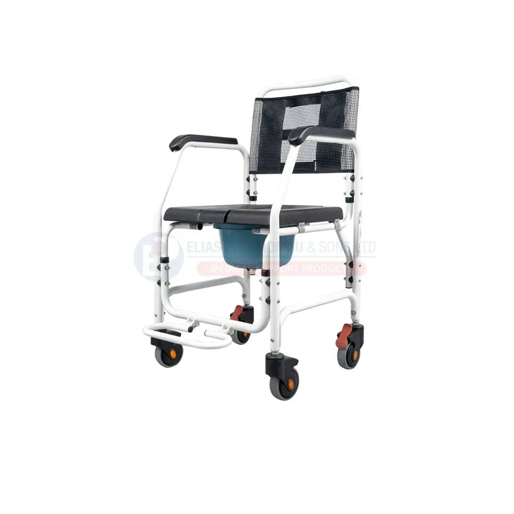 [102126] MOBIAK Asper Commode Chair Aluminum 136Kg - 0805454