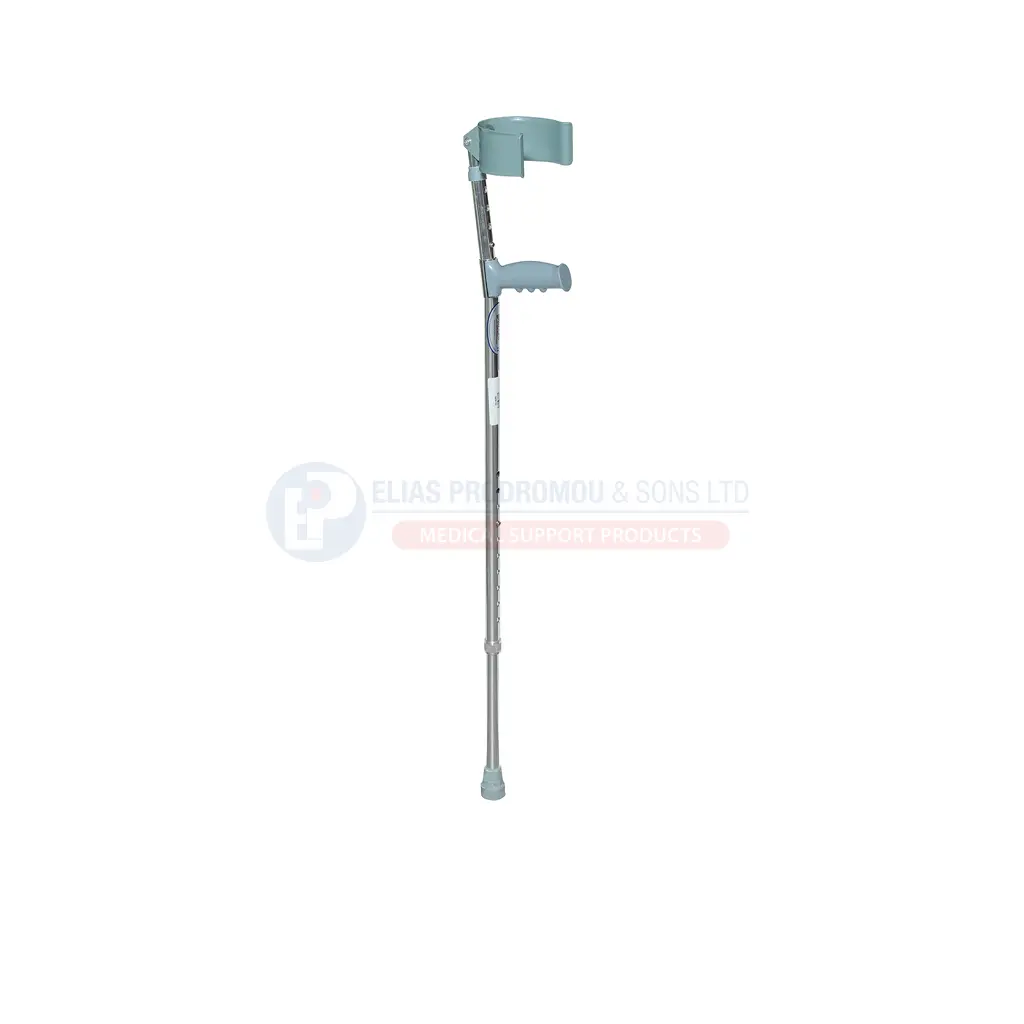 [101685] Forearm Crutch Closed Type Adjustable Handle Aluminium 93–125cm - 0806104