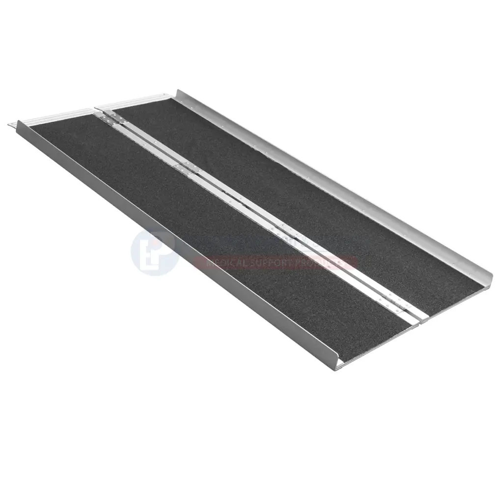 [101523] Folding Anti-Slip Wheelchair Ramp 152cm Aluminium Suitcase Heavy Duty Access - 0805403