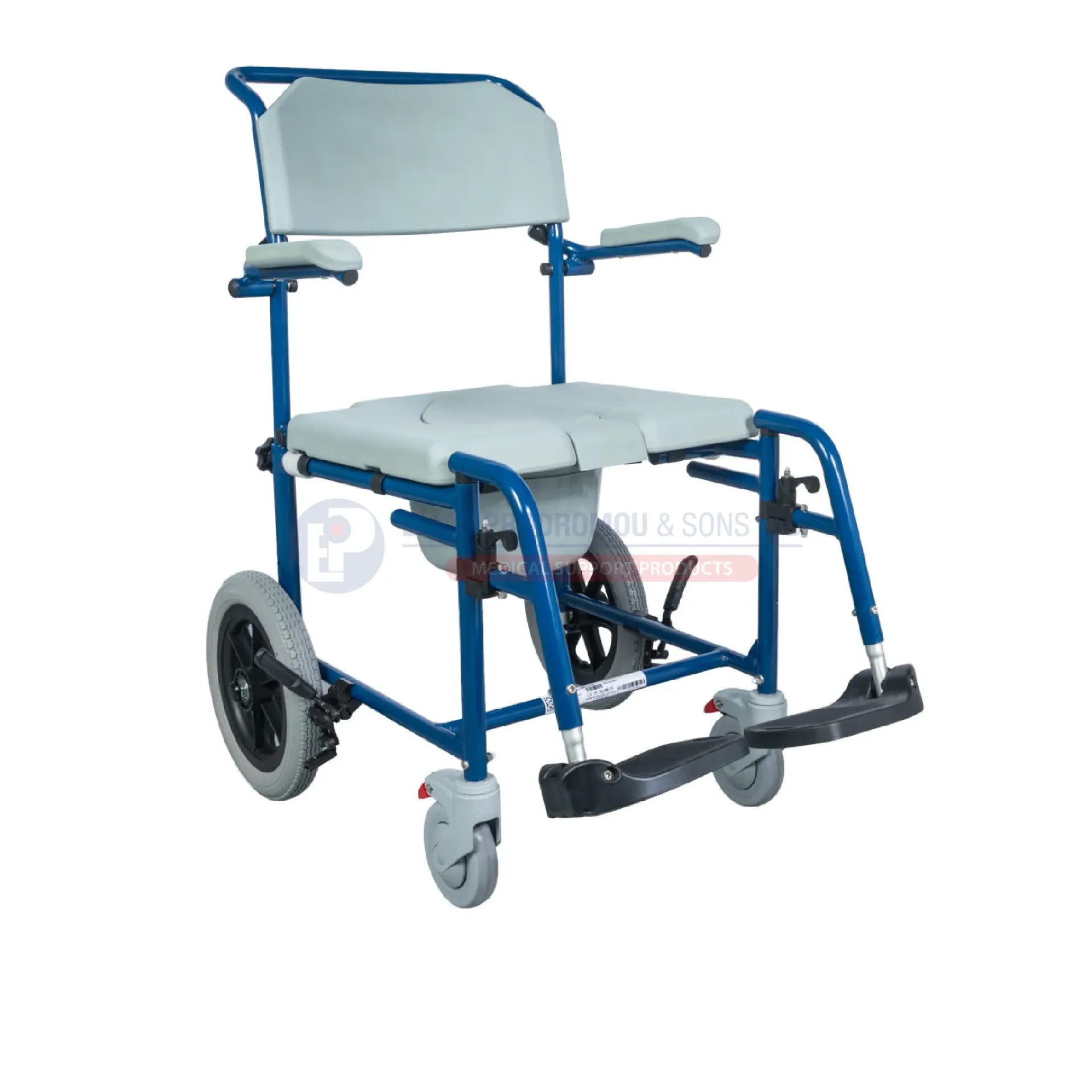 [103349] Rhino Commode Wheelchair Aluminium Shower Chair - 0815021