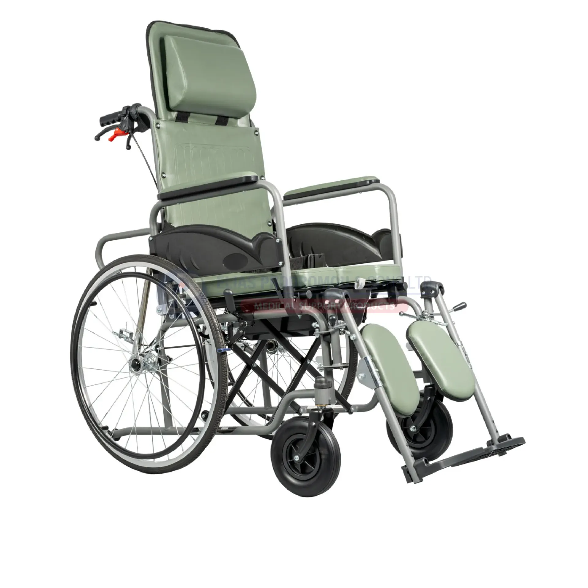 [103354] Proteus II Commode Reclining Wheelchair - 0811981