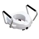 MOBIAK Raised Toilet Seat 12.5cm with Armrests Foldable Support Bathroom Aid – 0805526