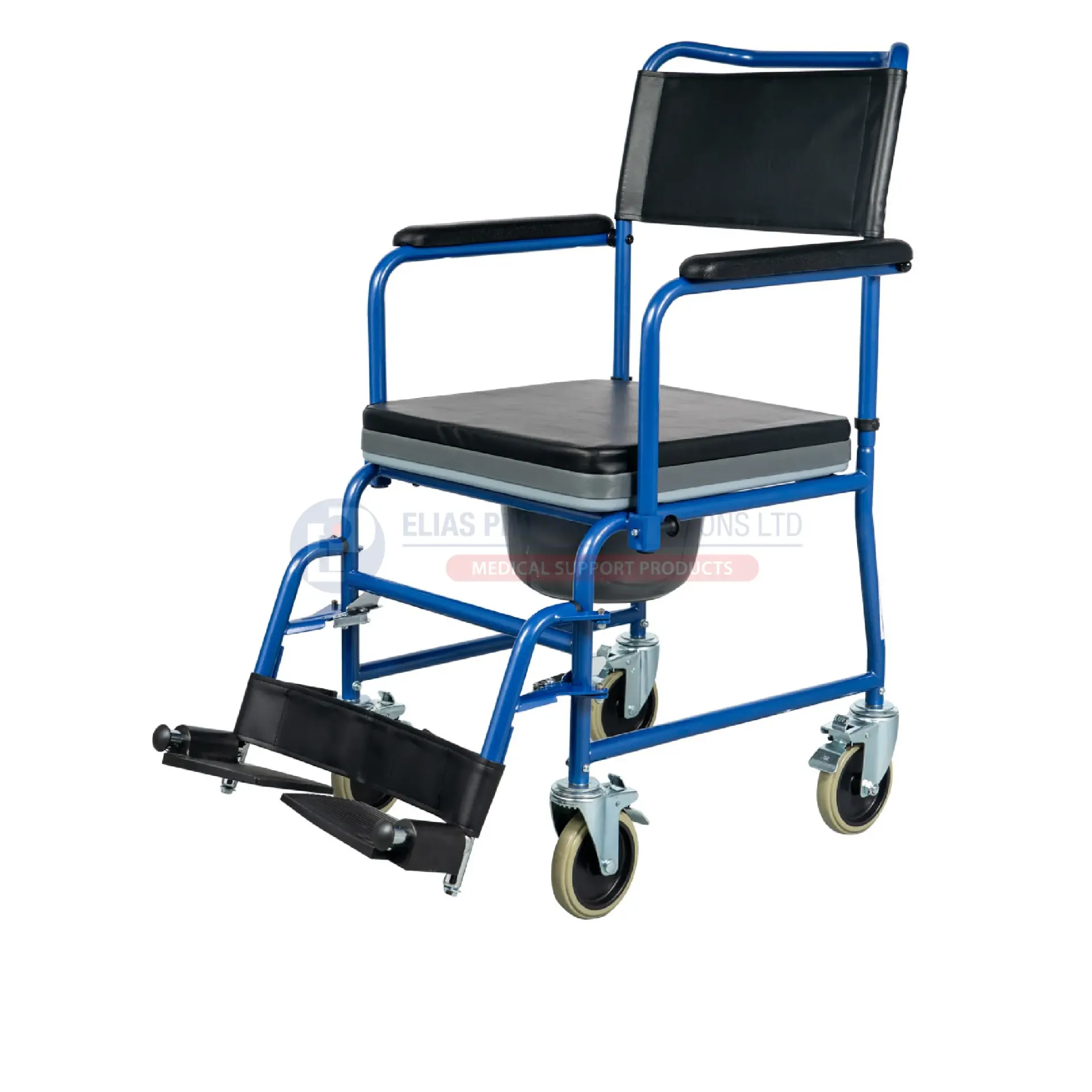 MOBIAK Commode Wheelchair Gemini Blue - 0811605