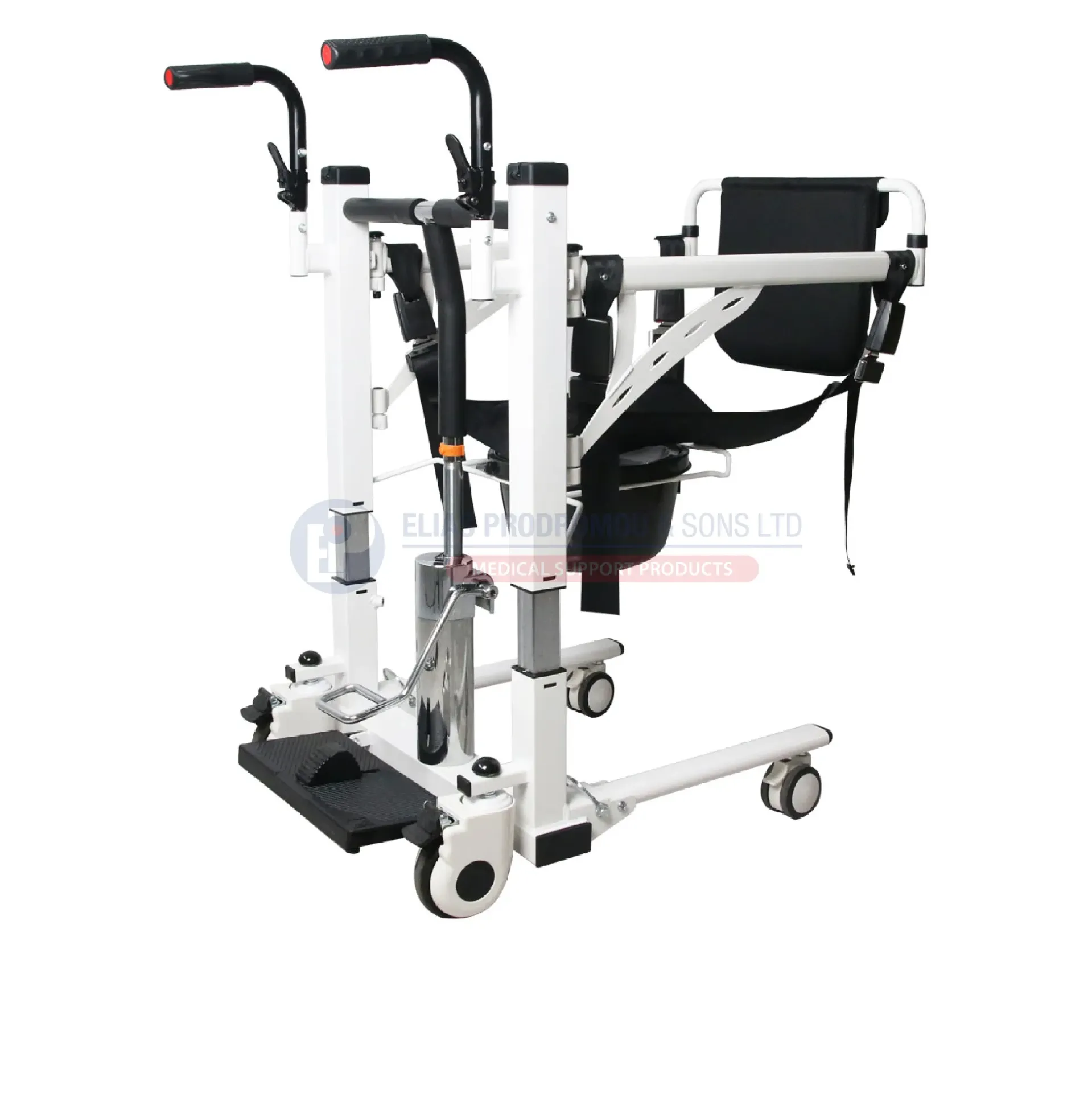 Mobiak ESTIA IV Hydraulic Lift Chair with Wheels for Patient Transfer & Commode - 0811956